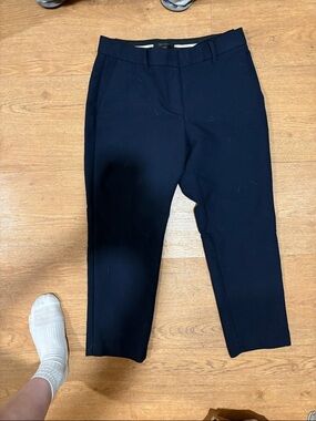 Ann Taylor Navy Cropped Dress Pants